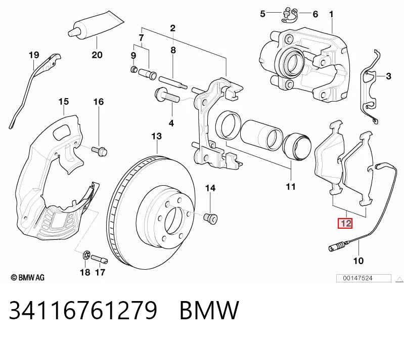 34116761279 BMW