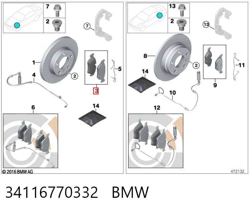34116770332 BMW