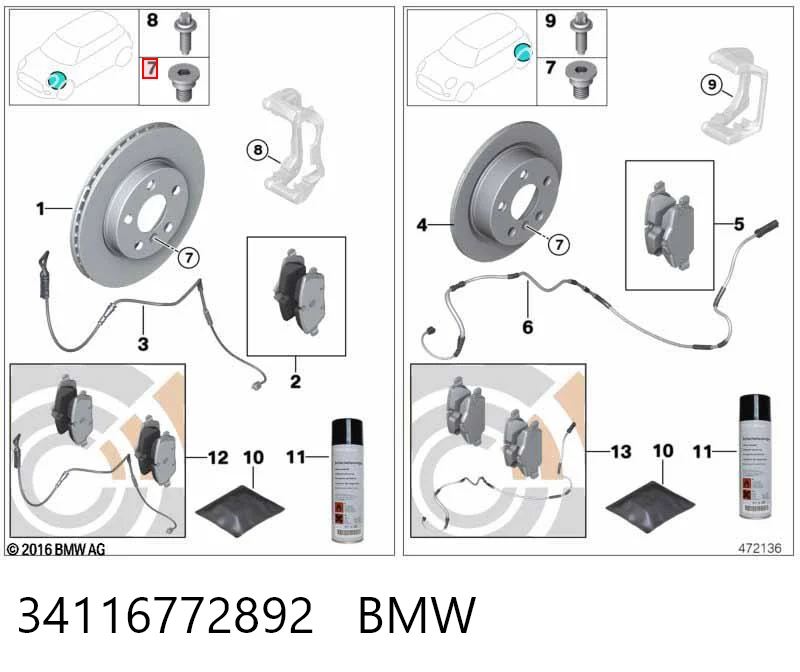 34116772892 BMW
