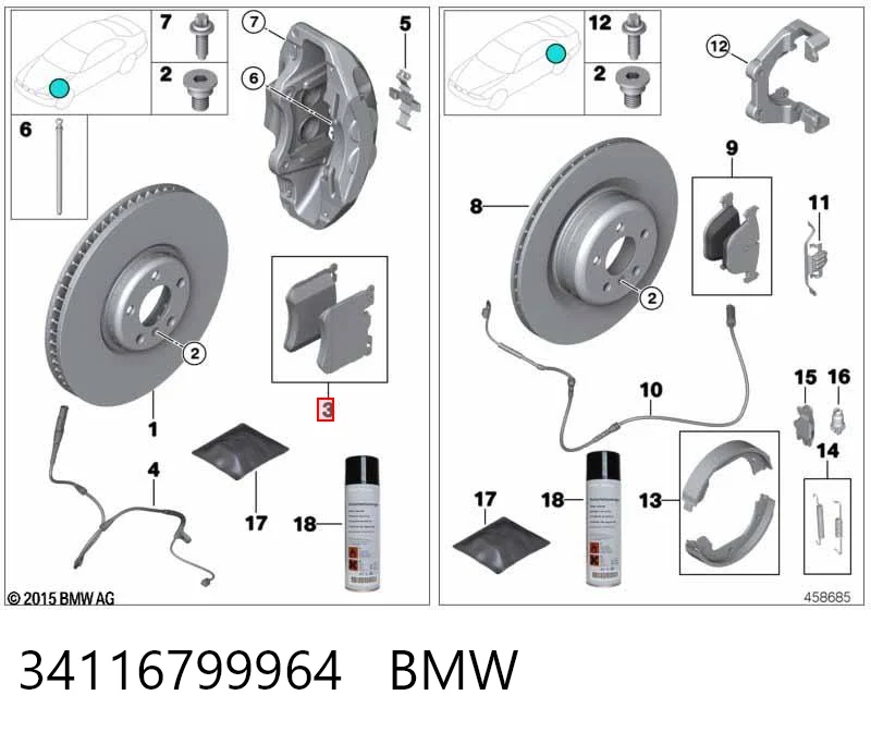 34116799964 BMW
