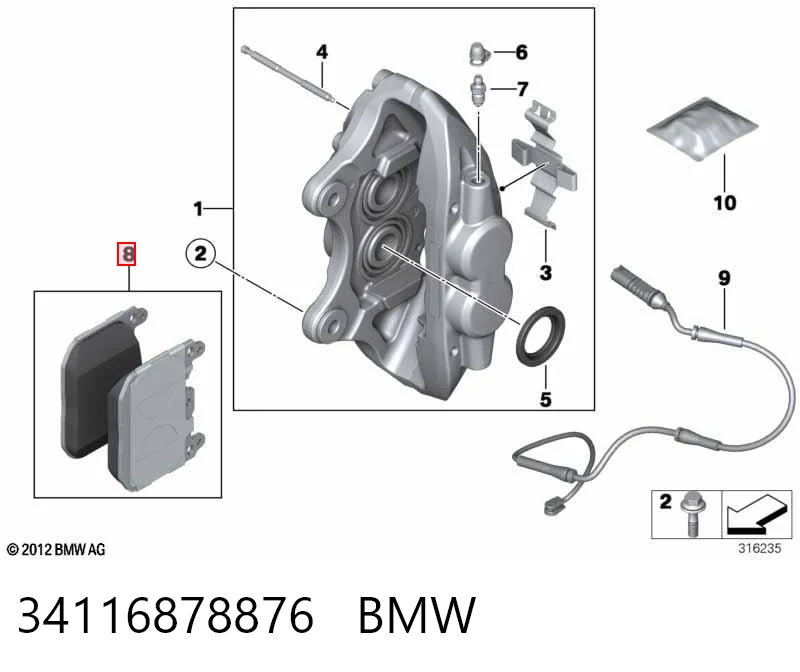 34116878876 BMW