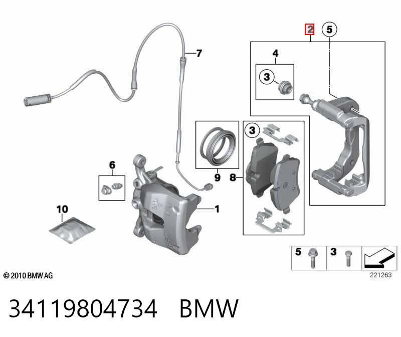 Zestaw naprawczy zacisku hamulcowego przedniego Renault Kangoo II awangarda (FW0) (2008 - 2021) cena, od 13,52 USD