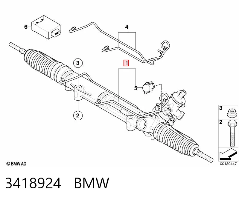 Listwa kierownicza (maglownica) BMW X3 