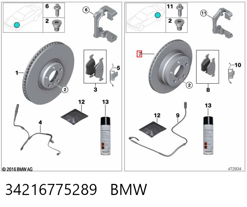 34216775289 BMW