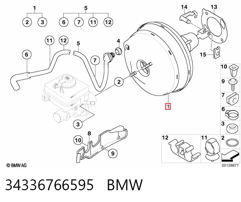 Wzmacniacz próżniowy hamulców do BMW 5  E61