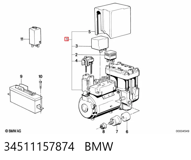 Sterownik ABS  hydrauliczny do BMW 7  E32
