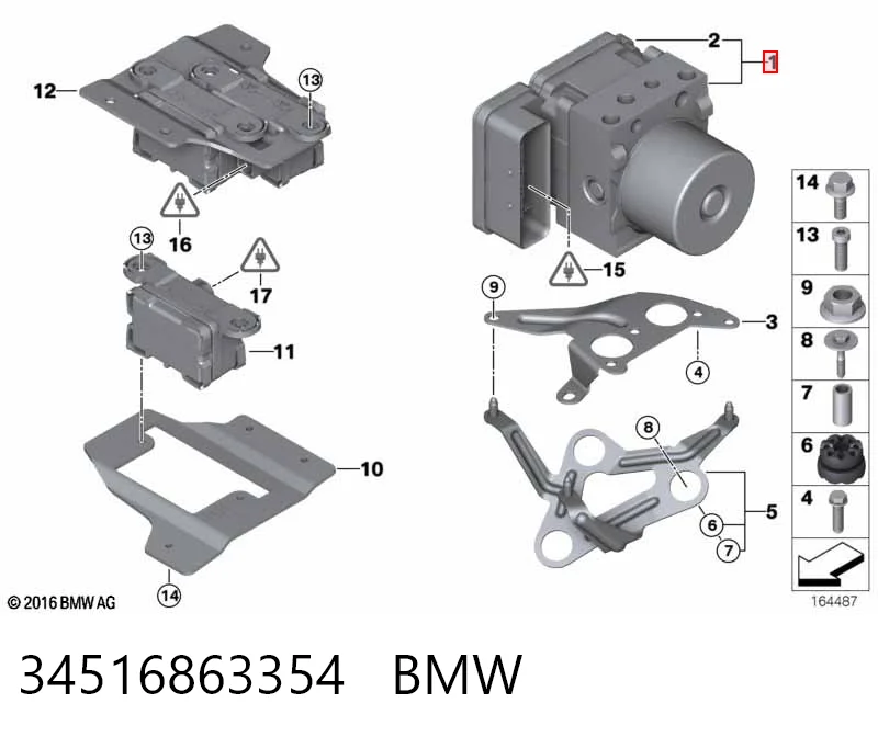 Sterownik ABS  hydrauliczny do BMW 1  E81