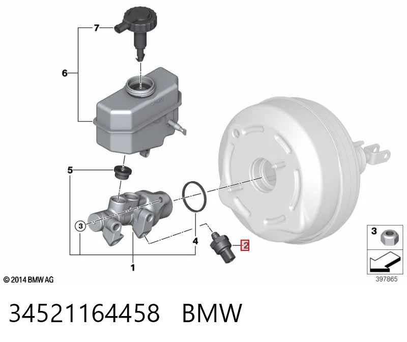 34521164458 BMW Czujnik ciśnienia oleju