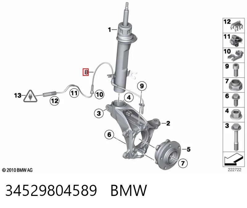 Czujnik ABS przedni Mini COUNTRYMAN hatchback (R60) (2010 - 2016) cena, od 33,30 USD