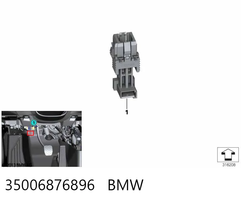 35006876896 BMW Czujnik włącznika świała stop