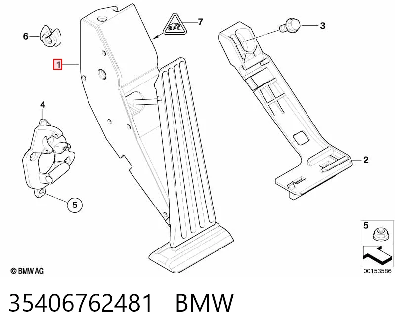 Pedał przyspieszenia (gazu) do BMW X5  E53