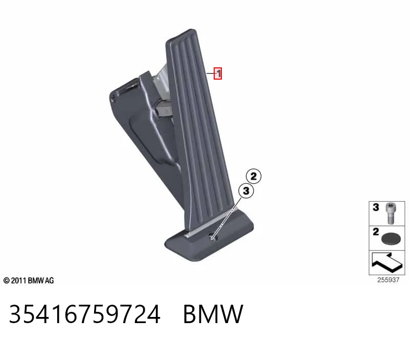 Pedał przyspieszenia (gazu) BMW X3 SUV (E83) (2004 - 2010) cena, od 50,08 USD