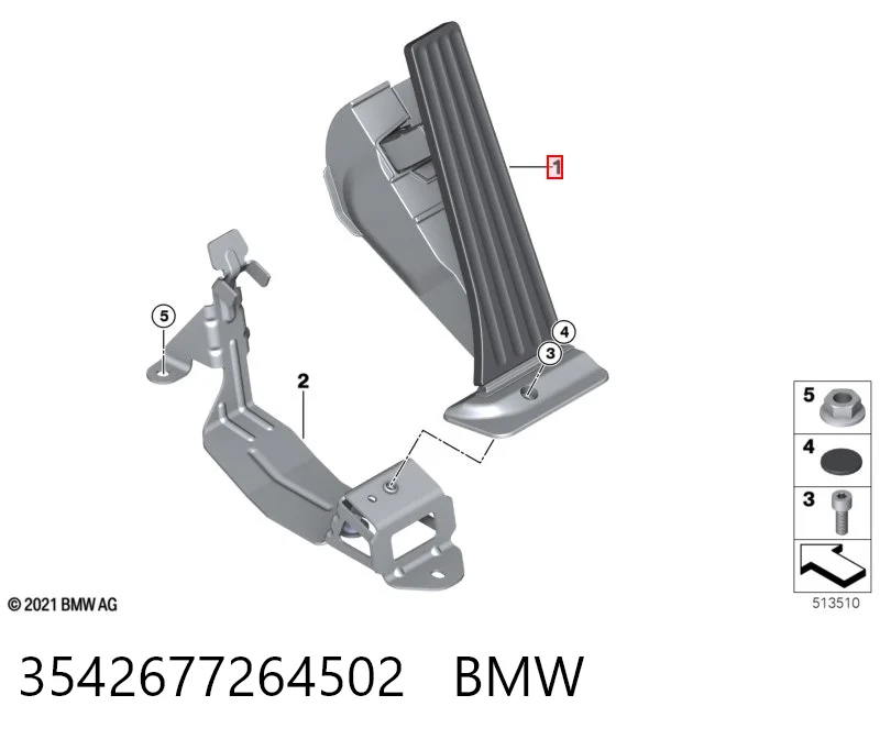  Pedał przyspieszenia (gazu) BMW X3 