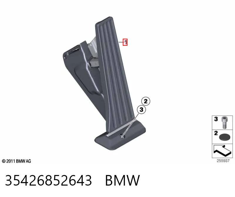  Pedał przyspieszenia (gazu) BMW X3 