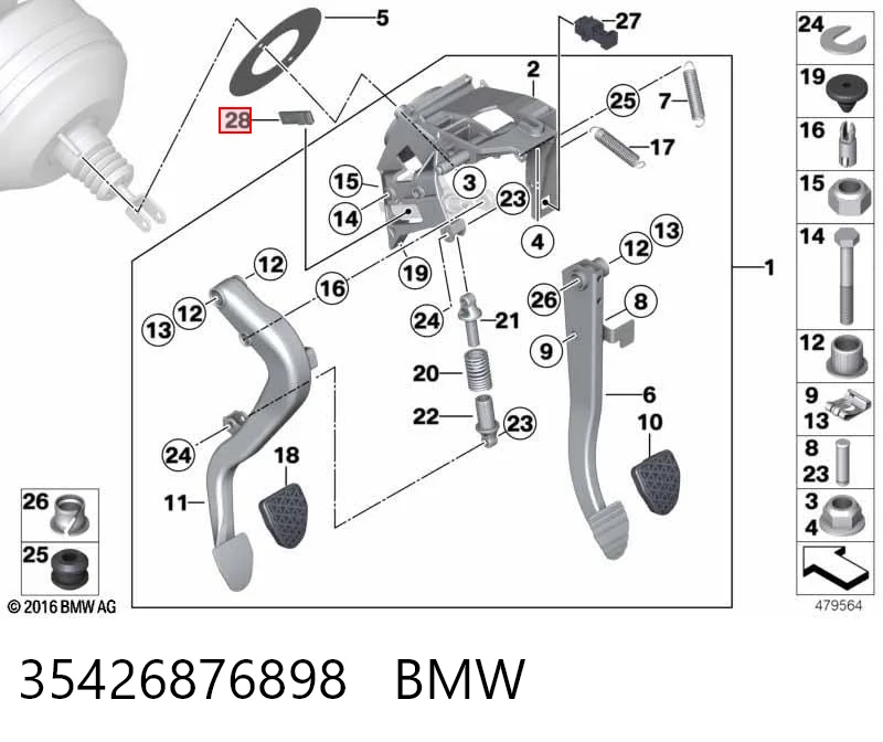 35426876898 BMW Czujnik włączania sprzęgła