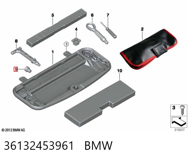 36132453961 BMW Śruba koła