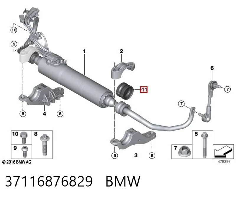 Tuleja stabilizatora przedniego do BMW 5 G30, F90