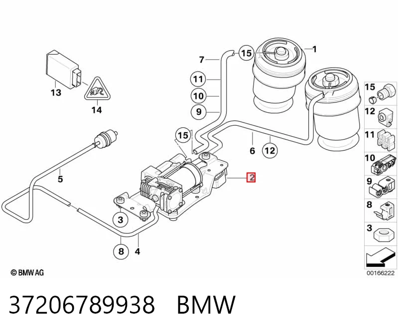 37206789938 BMW Kompresor zawieszenia pneumatycznego