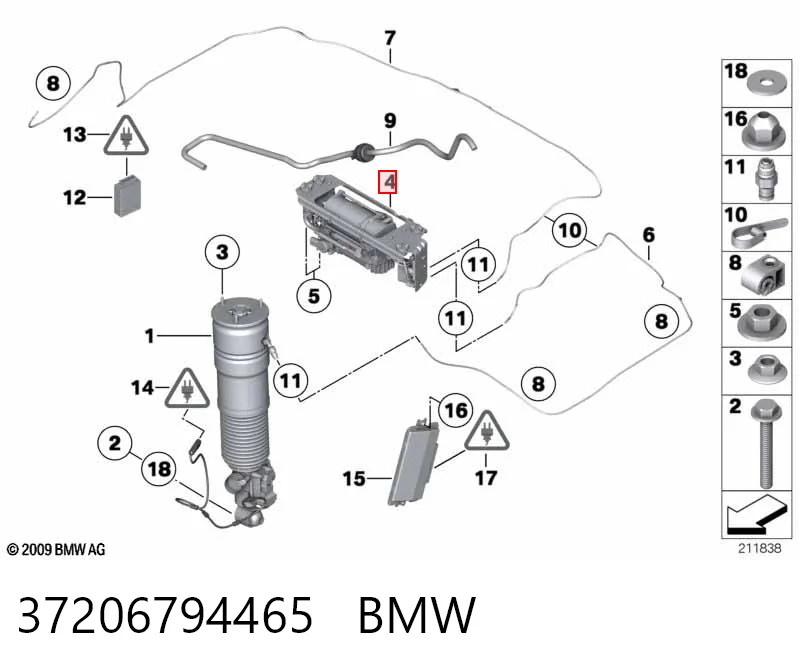 37206794465 BMW Kompresor zawieszenia pneumatycznego