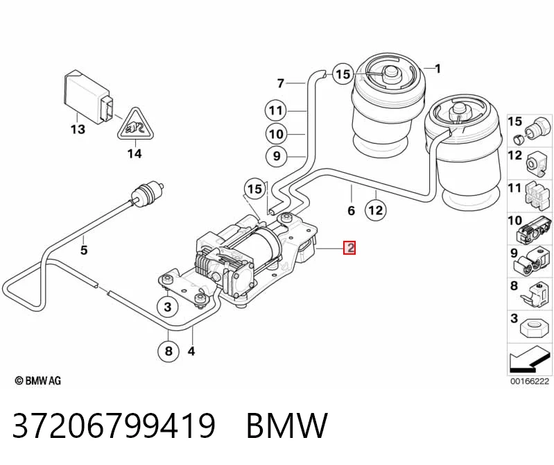 37206799419 BMW Kompresor zawieszenia pneumatycznego