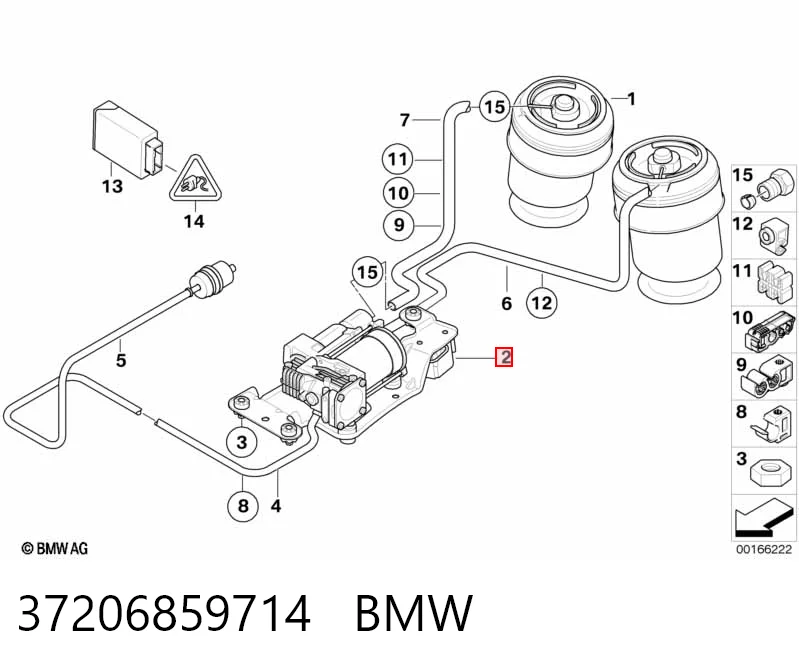 37206859714 BMW Kompresor zawieszenia pneumatycznego