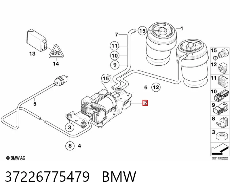 37226775479 BMW Kompresor zawieszenia pneumatycznego