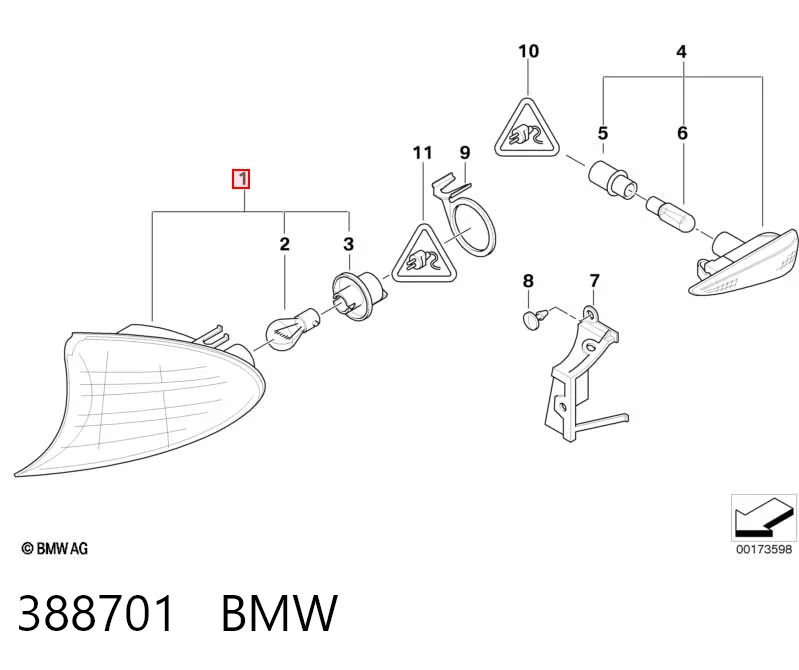  Kierunkowskaz lewy BMW 3 
