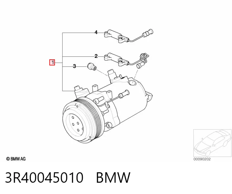 3R40045010 BMW Sprężarka klimatyzacji