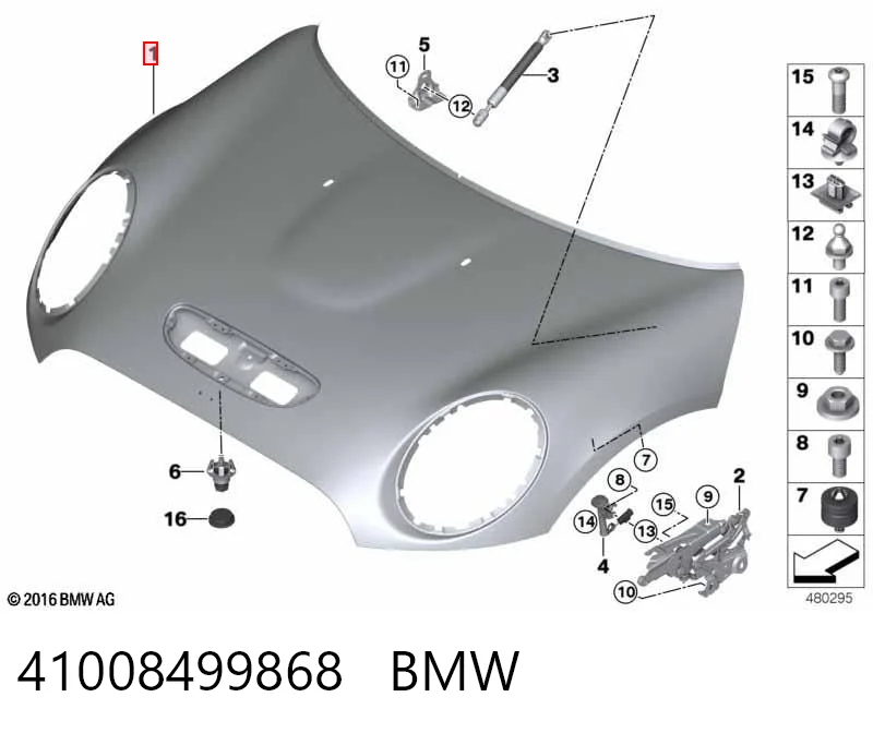 41008499868 BMW Maska silnika