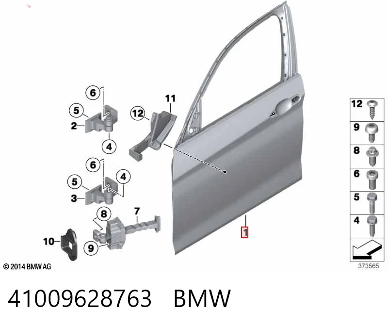 Drzwi przednie lewe do BMW 3  F30, F80