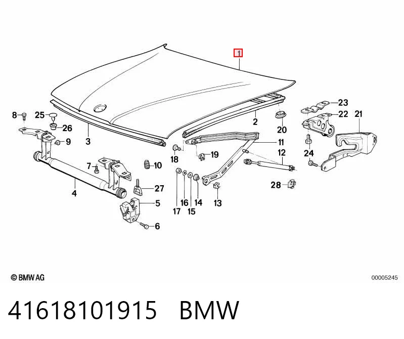 Maska silnika do BMW 7  E32