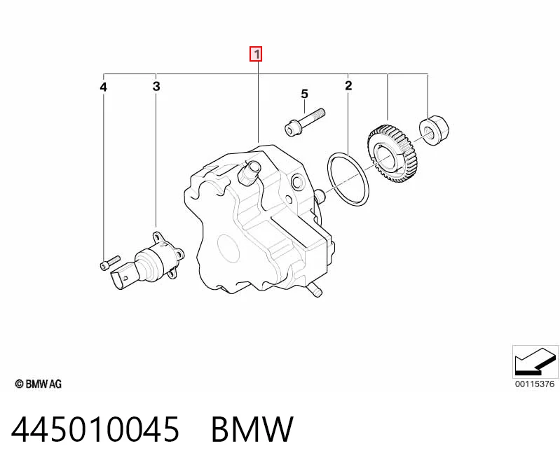 Do koszyka Pompa wtryskowa wysokiego ciśnienia BMW X3  E83