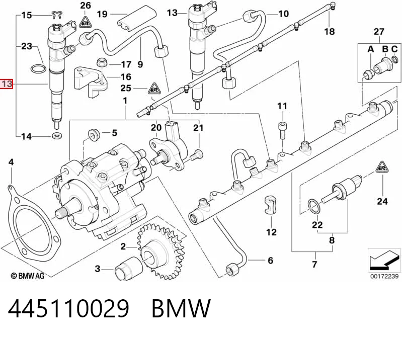 445110029 BMW Wtryskiwacz paliwa