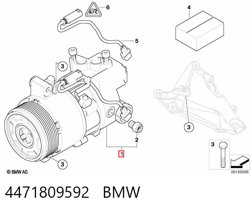 4471809592 BMW Sprężarka klimatyzacji