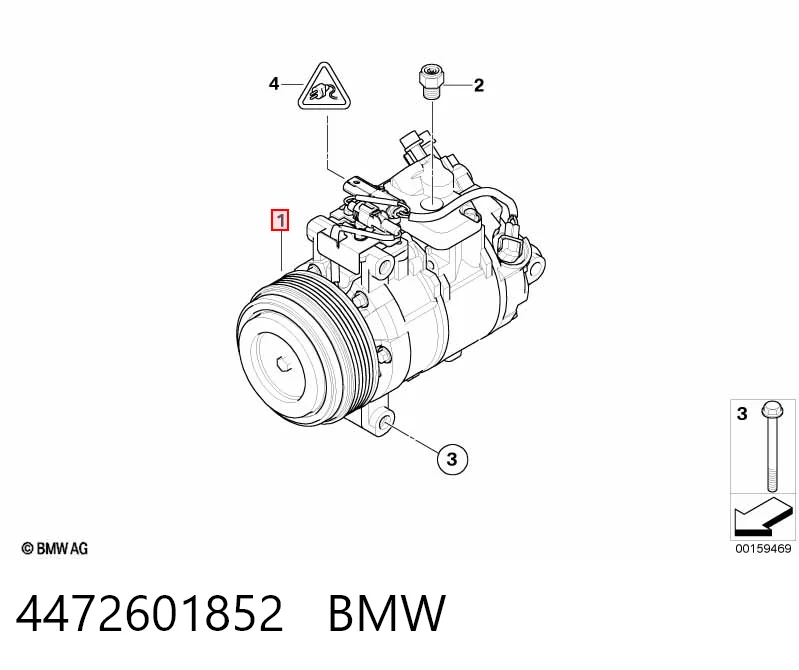 4472601852 BMW Sprężarka klimatyzacji