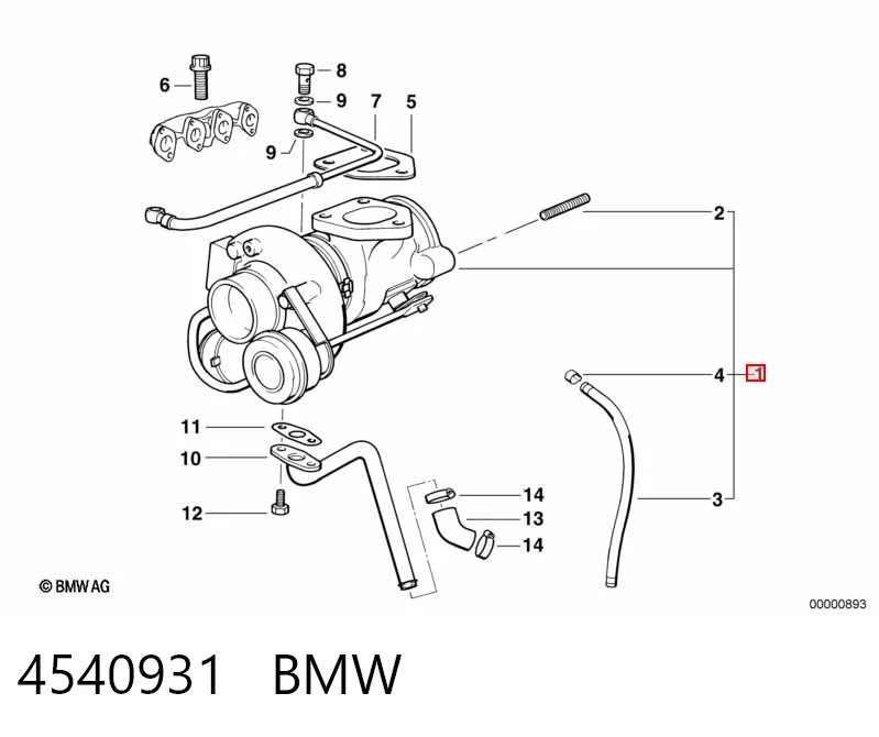 Turbina BMW 3 sedana (E36) (1990 - 1998) cena, od 155,60 USD