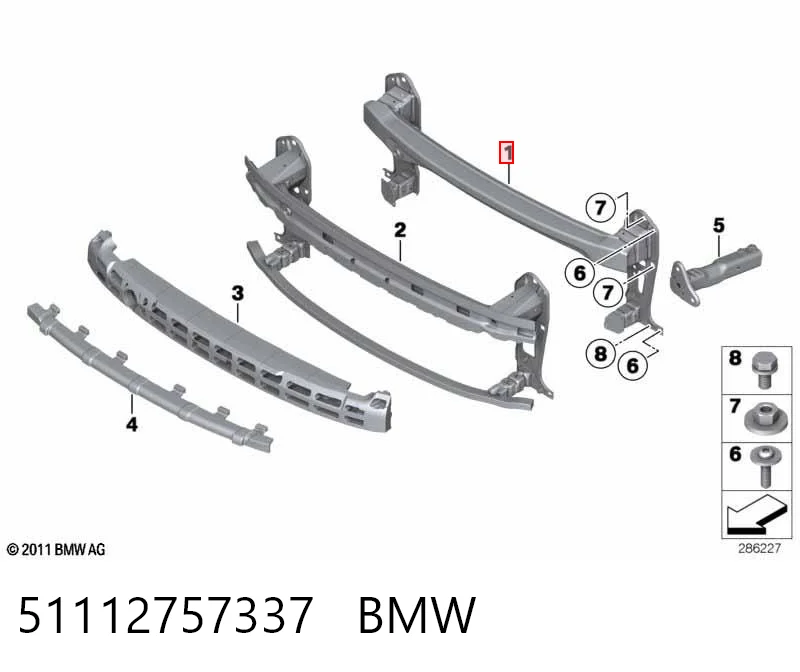Wzmocnienie zderzaka przedniego Mini Clubman I kombi (R55) (2007 - 2015) cena, od 147,12 USD