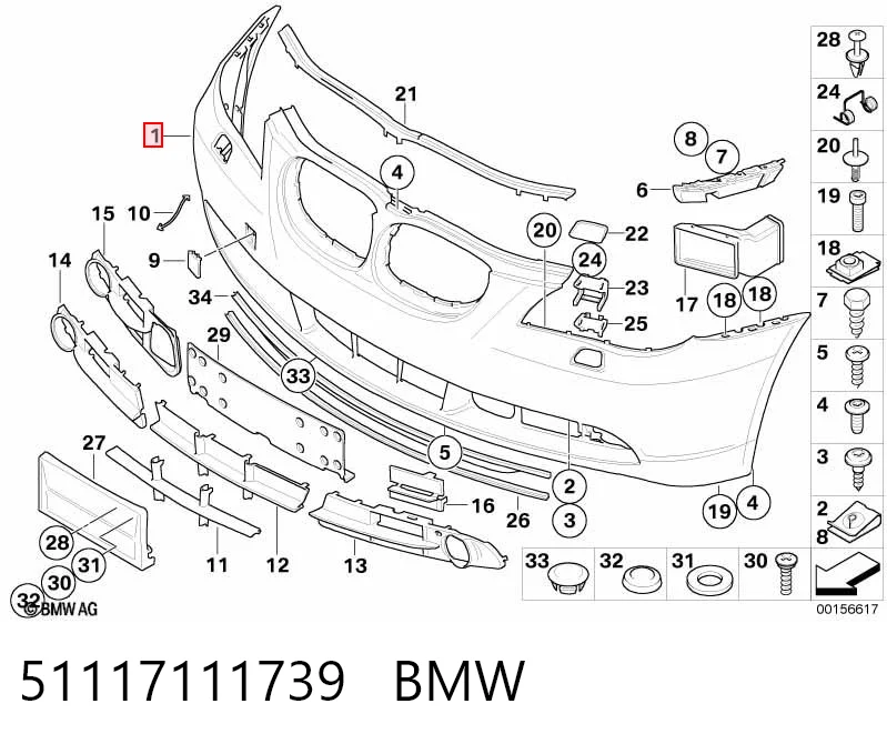Zderzak przedni BMW 5 