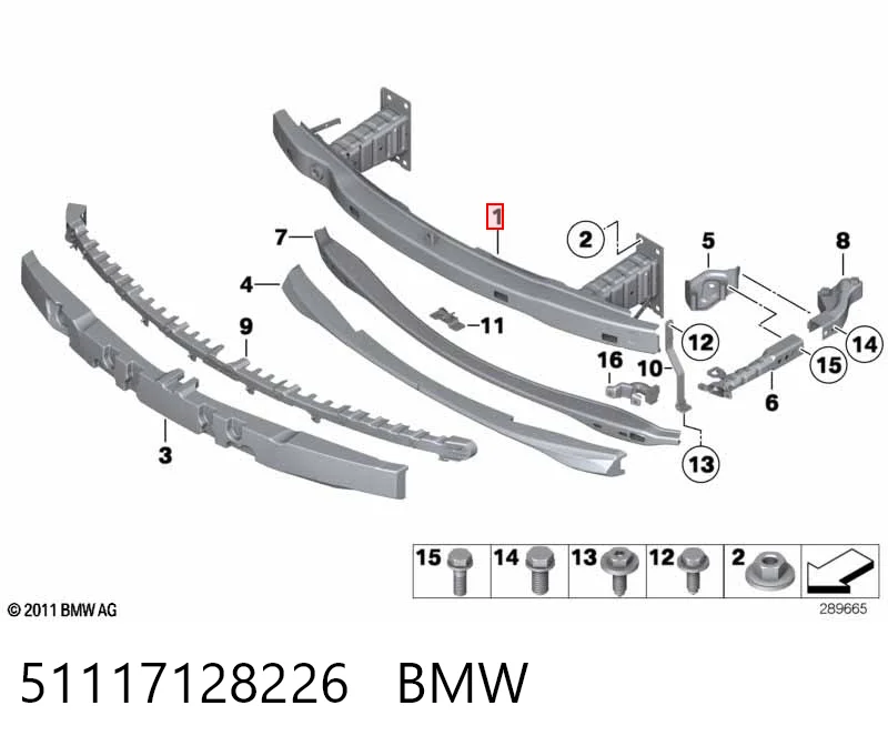 Wzmocnienie zderzaka przedniego do BMW 3  E92