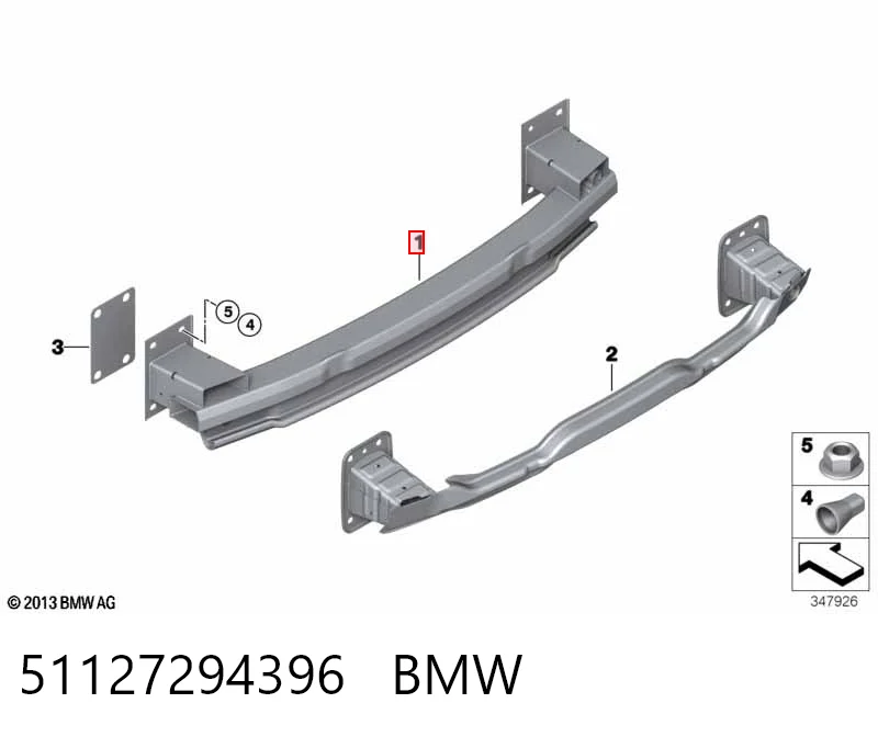 Wzmocnienie zderzaka tylnego do BMW X5  F15, F85