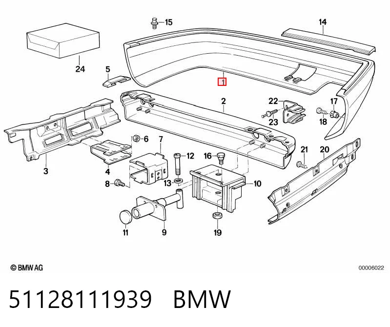 Zderzak tylny do BMW 7  E32