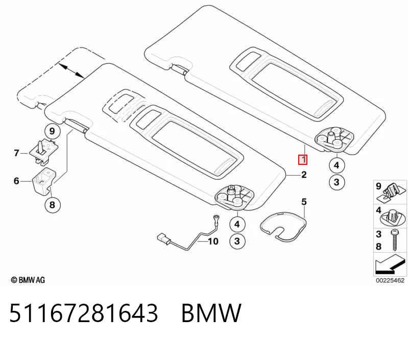 Osłona przeciwsłoneczna do BMW X6  E71