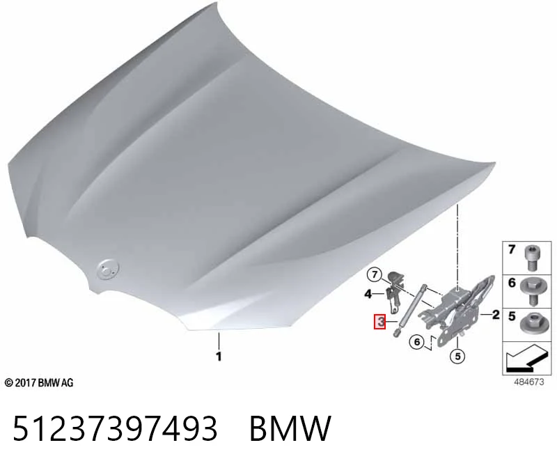 51237397493 BMW Amortyzator maski