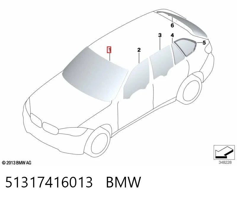 Szyba przednia do BMW X5 F15, F85