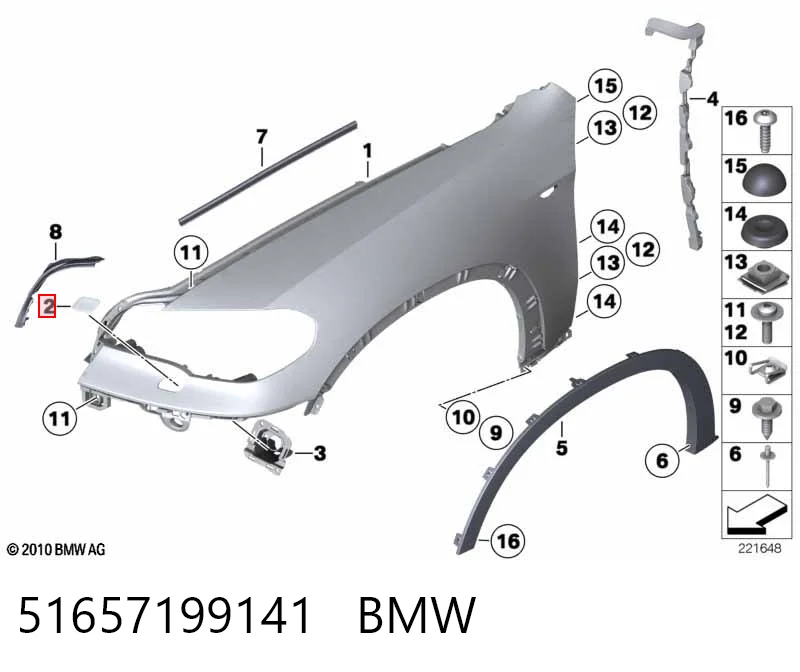 51657199141 BMW Nakładka dyszy spryskiwacza reflektora przedniego