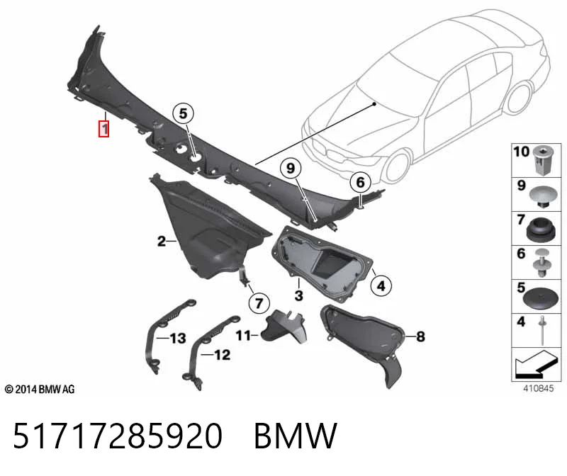 51717285920 BMW Kratka wycieraczek