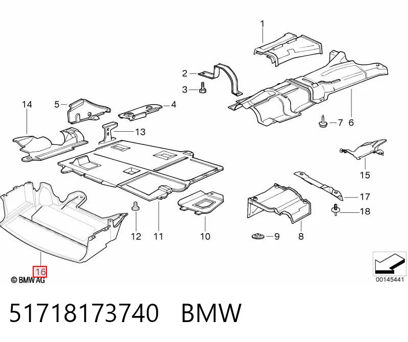 Osłona silnika, miski (przedziału silnika) BMW 3 sedana (E36) (1990 - 1998) cena, od 40,27 USD