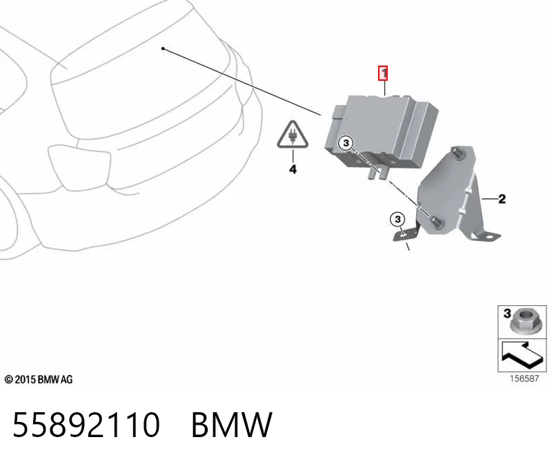 55892110 BMW Sterownik pompy paliwa