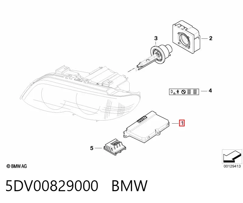 5DV00829000 BMW Urządzenie zapłonowe (ksenon)