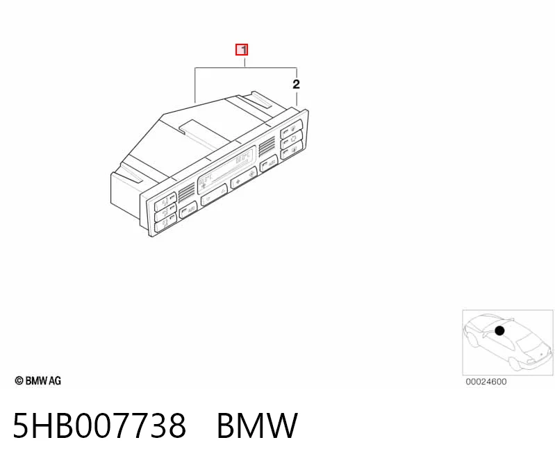  Sterownik trybów ogrzewania/klimatyzacji BMW 3 